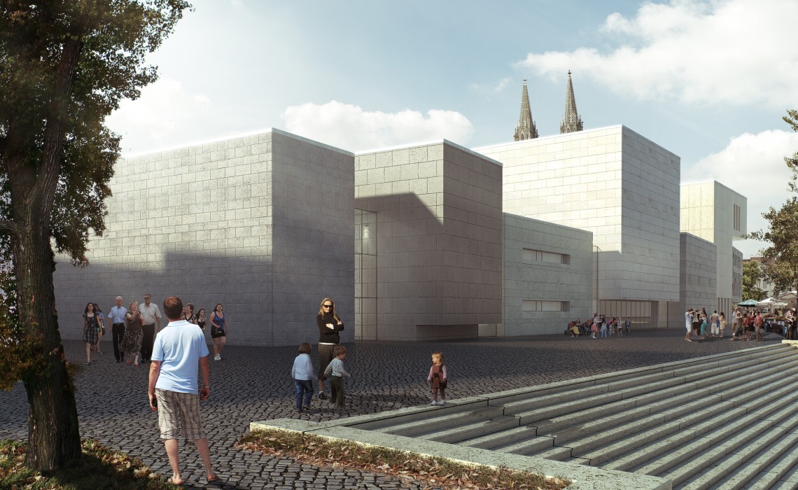 Wettbewerb&#x20;Regensburg&#x20;Museum&#x20;der&#x20;bayrischen&#x20;Geschichte&#x20;-&#x20;Rendering&#x20;Ansicht