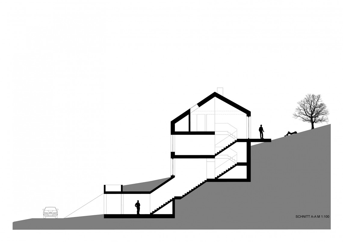 Haus&#x20;3B&#x20;in&#x20;Bottenwil&#x20;-&#x20;Schnitt