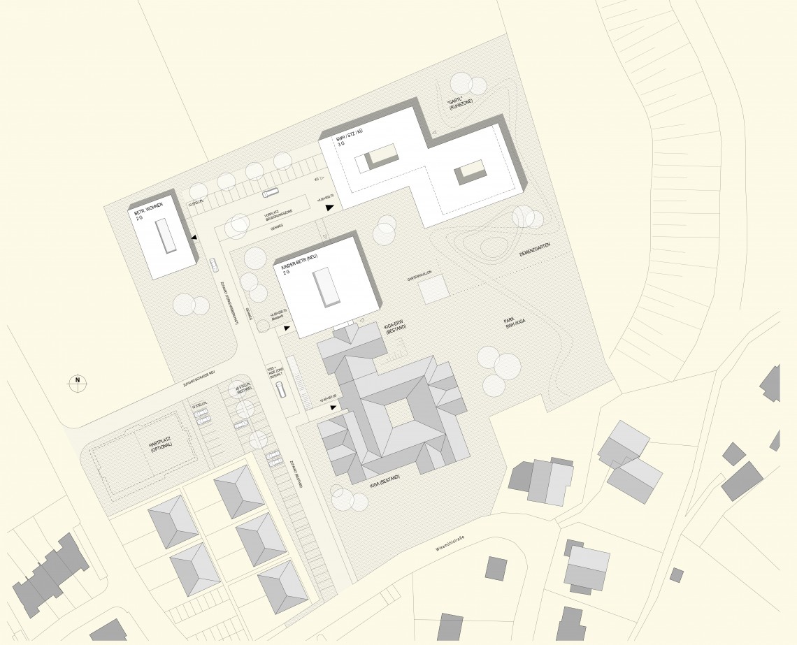 Seniorenwohnheim&#x20;&amp;&#x20;Kindergarten&#x20;Henndorf&#x20;-&#x20;Lageplan