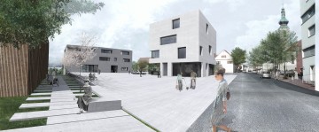 Wettbewerb Gemeindehaus Lochau - Rendering