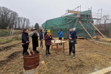 TROY site visit straw house Murstetten