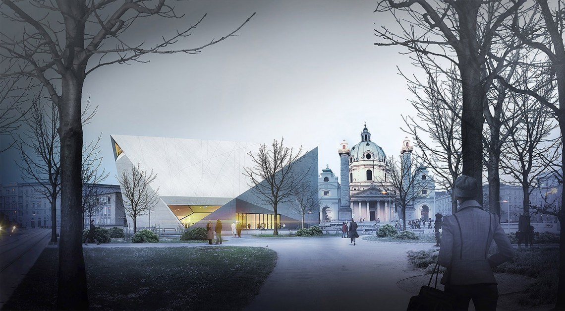 Wettbewerb&#x20;Wien&#x20;Museum&#x20;-&#x20;Rendering&#x20;Nacht