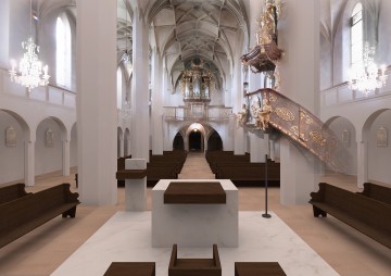 Wettbewerb Kirche Purgstall - Altarraum